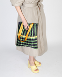 RAVELLO GREEN pleated bag