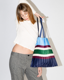 SORRENTO BLUE pleated bag