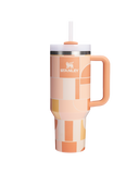 Stanley Quencher H2.O FlowState™ Tumbler 1.18 L Apricot Court Geo