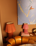 Myra Silk Fuchsia Pink Table Lamp