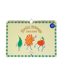 Family planner for 18 months (VII.2025 - XII.2026) - Fruity