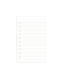 Tear-off notebook - list - Red