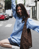 Torba na ramię Richelieu Leopard Rivedroite – torebka hobo w lamparci wzór