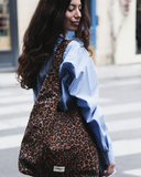 Richelieu Leopard – pojemna torba hobo z bawełny z recyklingu