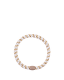 Gumka do włosów Slim white Beige Glitter Stripe